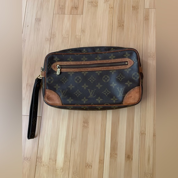 Louis Vuitton Monogram Canvas Marly Dragonne GM Wristlet Clutch/ Cosmetic Bag - Picture 2 of 8